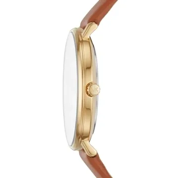 Michael Kors Pyper Three-Hand Gold-Tone Leather Women's Watch