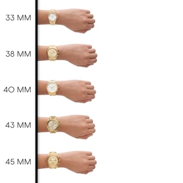 Michael Kors Pyper Three-Hand Gold-Tone Leather Women's Watch