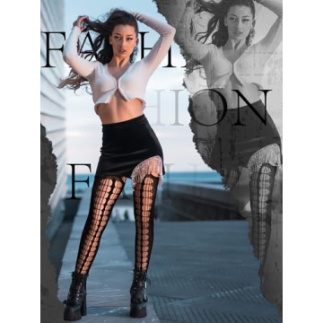 Stylish Jadive Fishnet Thigh High Stockings for Plus Sizes