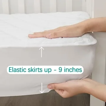 Biloban Crib Mattress Protector Waterproof Soft Noiseless