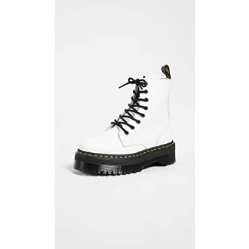 Dr. Martens Men's bovver Boots, White, 7.5 AU