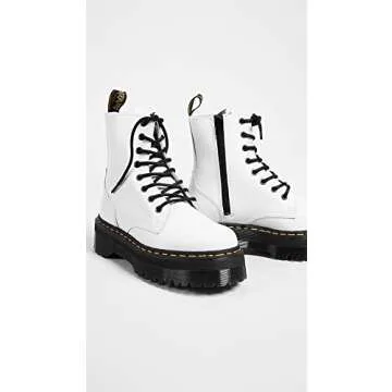Dr. Martens Men's bovver Boots, White, 7.5 AU