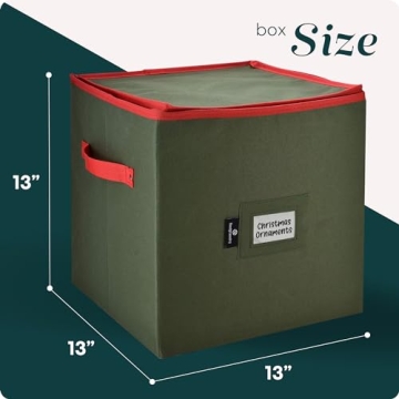 Organize 64 Ornaments with Handy Laundry Storage Box