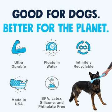 West Paw Zogoflex Echo Zwig Squeezy Dog Fetching Stick – Bouncy, Hollow, Squishy Interactive Toy for Puppies, Large Dogs – Floatable Stick, Lightweight Chewy Toy for Catch/Fetch – 13.75”, Jungle Green