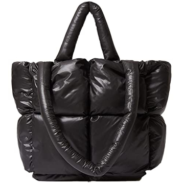 Chic Puffer Shoulder Bag Mini Quilted Tote Women 2024