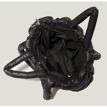 Chic Puffer Shoulder Bag Mini Quilted Tote Women 2024