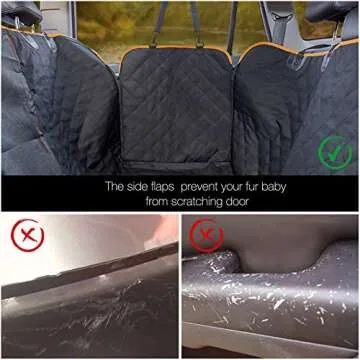 iBuddy Truck Seat Cover for Dogs Waterproof Dog Back Seat Hammock, X-Large Dog Seat Cover with Side Flaps for Trucks Against Dirt and Fur for Large SUV/Ford F150/F250/GMC/RAM/Chevrolet Silverado