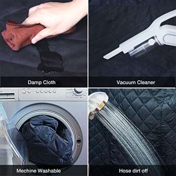 iBuddy Truck Seat Cover for Dogs Waterproof Dog Back Seat Hammock, X-Large Dog Seat Cover with Side Flaps for Trucks Against Dirt and Fur for Large SUV/Ford F150/F250/GMC/RAM/Chevrolet Silverado