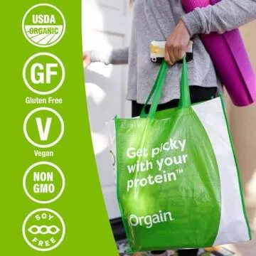 Orgain Organic Plant Based Protein Powder, Vanilla Bean - Vegan