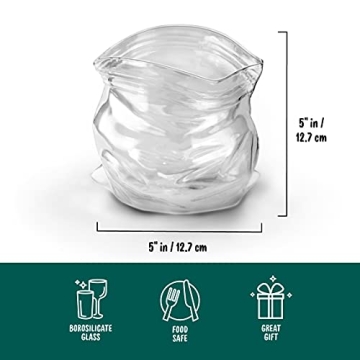Genuine Fred UNZIPPED Hand-Blown Glass Bowl for Gifting
