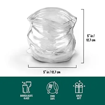 Genuine Fred UNZIPPED Hand-Blown Glass Bowl for Gifting