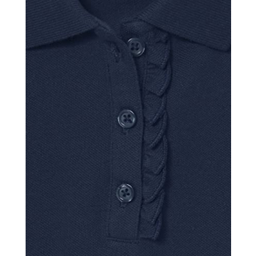The Children's Place Girls Short Sleeve Ruffle Pique Polo 10 Pack - Stylish And Comfortable Essentia...