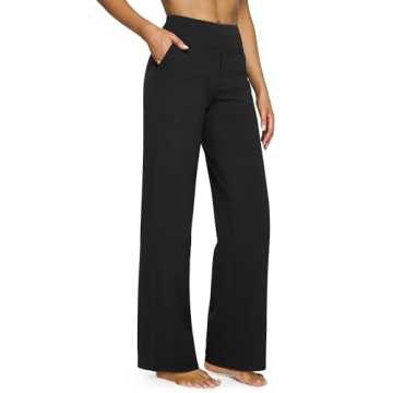 G4Free Women's Wide Leg Palazzo Yoga Pants with Pockets