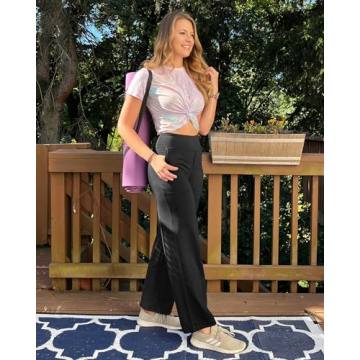 Wide Leg Yoga Pants with Pockets for Women