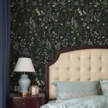JiffDiff Floral Peel and Stick Wallpaper for Easy Decor