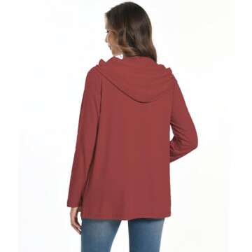 Women Post Mastectomy Shirt with Drain Pockets After Breast Surgery Must Have Lightweight Hoodie for Women Rotator Cuff Nephrostomy Bag Surgical Drain Holders Long Sleeve Zip Up Shirts