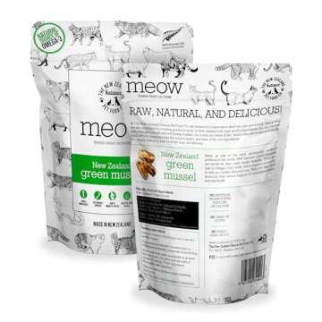 The New Zealand Natural Pet Food Co. Meow Freeze Dried Cat Treats - New Zealand Green Mussel, High P...