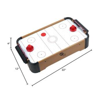 Air Hockey Table Mini Arcade Game - 22-Inch Tabletop Board Game for Girls and Boys, Battery-Operated...