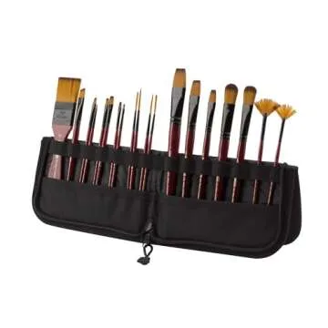 Folding Brush Easel & Travel Case for Short Handled Brushes