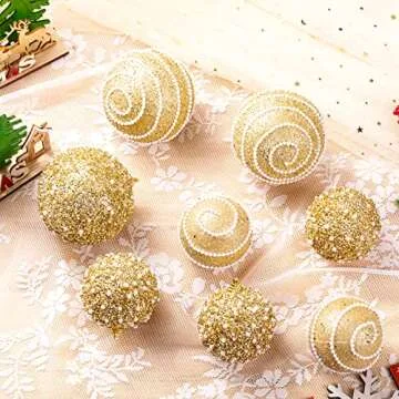 ChrisWish Shatterproof Christmas Ball Ornaments 12ct