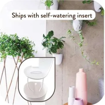PlantPod Luxe - Self-Watering Wall Planters (Set of 6) - Easy to Water and Install - Lightweight - Design Your Own Vertical Garden - Wall Planters for Indoor Plants