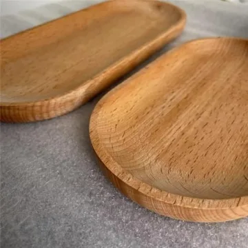 Mini Wooden Serving Tray Set for Decorative Tableware