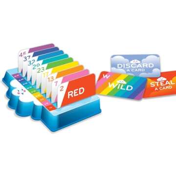 Winning Moves Games Rack-O Jr USA, Children's Edition of The Game of Rack-O for 2 to 4 Players, Ages 4+