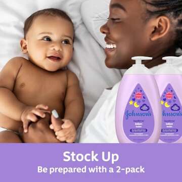 Johnson's Moisturizing Bedtime Baby Lotion with Coconut Oil - Twin Pack - 27.1 fl. oz