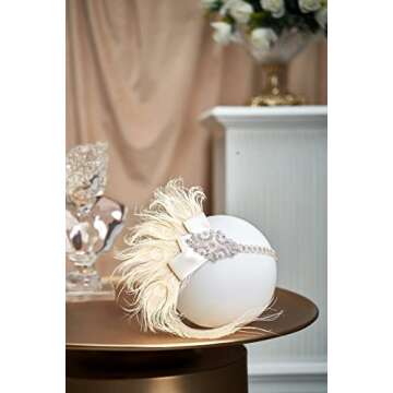 BABEYOND 1920s Flapper Headband Peacock Feather Headpiece Gatsby Accessories for Women Sequined Show...