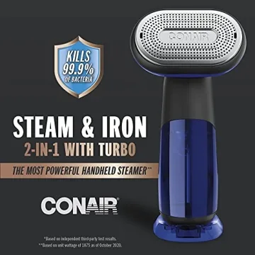 Conair 2-in-1 Handheld Steamer Iron Turbo ExtremeSteam 1875W