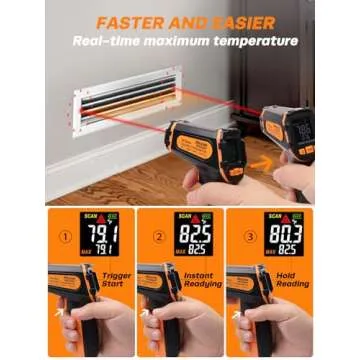 Mecurate IR Thermometer Gun for Cooking & BBQ -58℉ to 1112℉