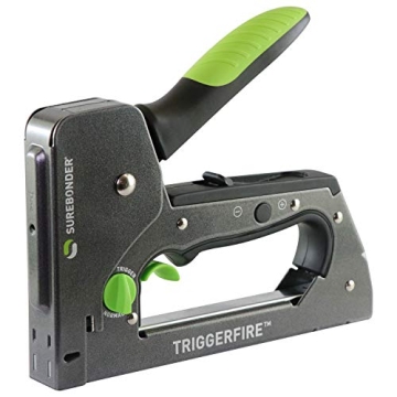 Surebonder TRIGGERFIRE Heavy Duty Staple Gun - Dual Mode Operation for Stapling Projects