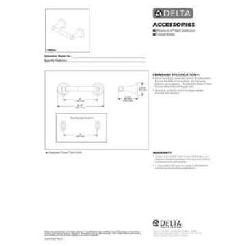 Delta Windemere Toilet Paper Holder - Oil Rubbed Bronze, Durable & Stylish