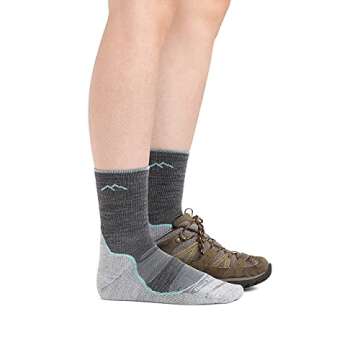 Darn Tough Women's Light Hiker Micro Crew Lightweight with Cushion Sock (Style 1967) -