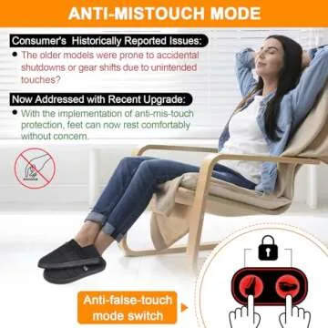 Heated Slippers, BIAL 7.4V Unisex Cordless Heat Foot Warmers Electric Heating Pad Foot Heater, Rechargeable Battery Shoes (Black + RoyalBlue, M: Men 7-8.5 / Women 8.5-10)