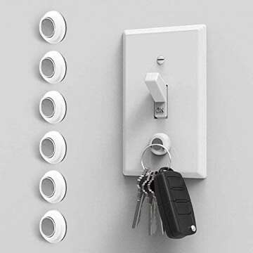 Eutuxia Magnetic Key Holder for Wall - Get Your Car & Home Keys Easier and Faster. Heavy Duty Magnet...