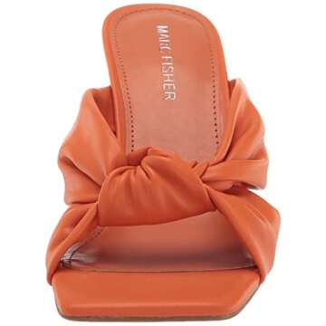 Marc Fisher Loreda Heeled Sandal for Women - Orange