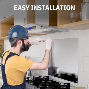 EKON 24x30 Stainless Steel Backsplash - Easy Install