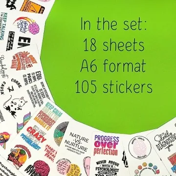 Funny Waterproof Psychology Stickers for All Ages
