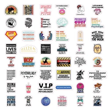 Funny Waterproof Psychology Stickers for All Ages