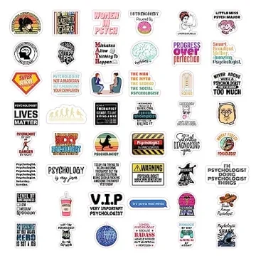 Funny Waterproof Psychology Stickers for All Ages
