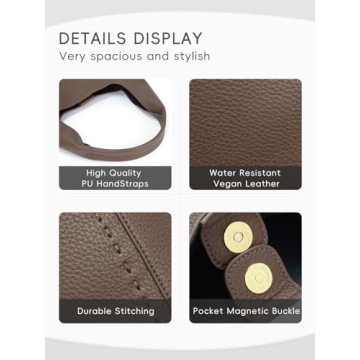 CLUCI Vegan Leather Purses Women Stylish Spacious Eco-Friendly