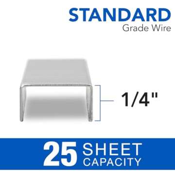 Swingline Staples, Standard Staplers for Desktop Staplers, 1/4" Length, 210/Strip, 5000/Box - Packag...