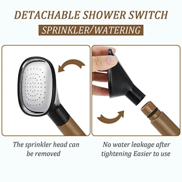 Modern 1 Gallon Watering Can with Detachable Nozzle for Plants