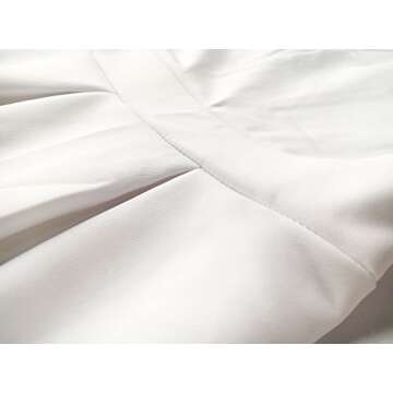 LALAGEN Women's Plus Size Vintage 1950s Party Cocktail Wedding Swing Midi Dress White XL