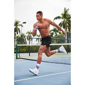 COOFANDY Gym Workout Shorts for Men with Pockets 5 Inch Quick Dry Mesh Running Shorts for Athletic Sports Fitness Army Green/Black