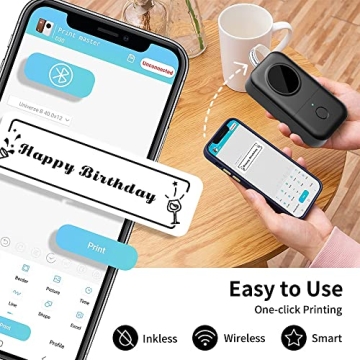 Phomemo D30 Bluetooth Label Maker Inkless Thermal Printer