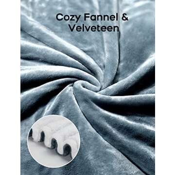 Wchiuoe Heated Blanket, 10 Heating Levels, 9H Auto Off Electric Blanket Throw, Machine Washable, Soft Flannel Sherpa, Fast Heating Blankets for Bedroom Office Couch, 50"x60"