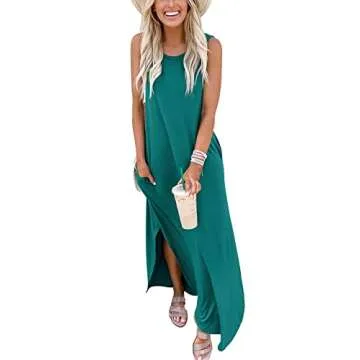 ANRABESS Women Casual Sundress - Stylish Summer Maxi Dress