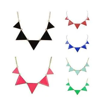 Jane Stone Fashion Jewelry Triangle Collar Necklace